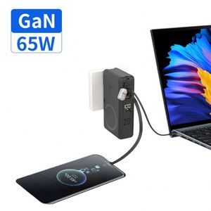 2025 Wireless Charging Power Bank Custom Logo 20000mah Laptop Charge Powerbank with Wall Plug in - Product Image 3