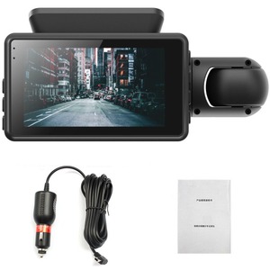 Cámara para Auto con Pantalla IPS de 3.0'', Grabador de Conducción con Doble Lente, Ángulo de Visión de 170°, Visión Nocturna para Estacionamiento y Reversa de Autos Q5 - Product Image 1