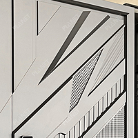 Porte d'entrée extérieure en aluminium de luxe européen Porte d'entrée moderne en aluminium 36x96 Porte d'entrée pivotante à droite