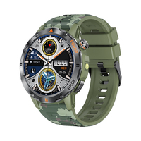 Montre connectée YK06 avec boussole, surveillance de la santé, fréquence cardiaque, écran IPS 1,53 pouces, étanche IP68, montre connectée de sport d'extérieur