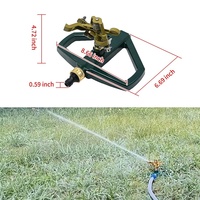 Arroseur automatique ChenMei en alliage, rotatif à 360 degrés, pour l'arrosage des fleurs, des pelouses et l'irrigation agricole