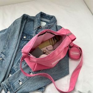 Nuevo Bolso Bandolera de Nylon con Cierre, para Mujer, Moderno, Capacidad de 1-1.9L, Ecológico, Casual, Versátil, Estilo Candy - Product Image 3