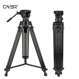 Trípode de Video Cayer BV30, Trípode de Aluminio con Patas de Doble Tubo, Trípode Resistente para Cámara de Video - Product Image 1