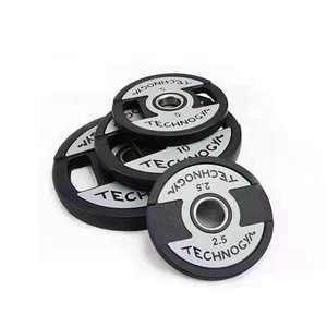 Juego de Discos de Pesas Recubiertos de Goma de Hierro Fundido de 50 mm, Resistentes al Desgaste, para Levantamiento de Pesas, para Gimnasios Comerciales y Uso Doméstico - Product Image 4