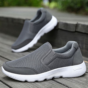 Zapatillas de deporte informales transpirables de tela de malla ligera para hombre, zapatillas deportivas para mujer, zapatos mocasines - Product Image 4