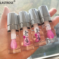 Tubes de gloss à lèvres à capuchon doré pour marque privée, Huile à lèvres hydratante repulpante, Gloss à lèvres brillant à texture épaisse, Maquillage