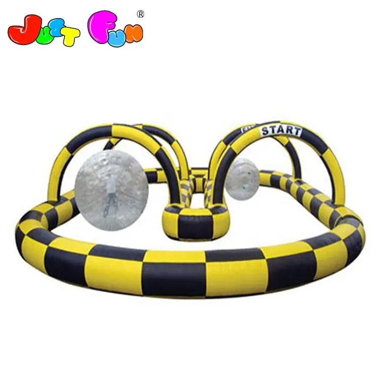 Commercial inflatable Go Kart Barrier sports game