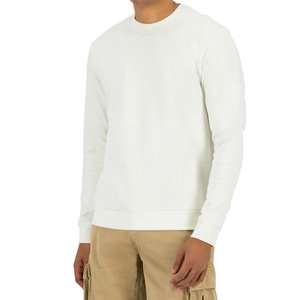 Sweat à capuche homme coupe ajustée en tissu peigné uni, col rond, respirant, manches longues, pour l'automne - Product Image 1