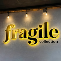 Letrero LED 3D con Logotipo Metálico Dorado, Letrero de Canal con Letras 3D, Logotipo 3D para Pared de Tienda, Letrero Electrónico