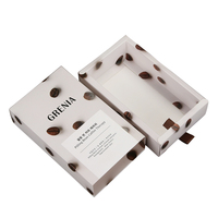 Boîte d'emballage personnalisée pour café, plateau tiroir en kraft pour capsules, suppléments et probiotiques avec impression de logo pour marques de détail