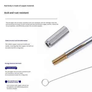 Aiguille d'inoculation microbiologique <span class=keywords><strong>de</strong></span> <span class=keywords><strong>laboratoire</strong></span> - Matériaux en cuivre, plastique, nickel et chrome - Product Image 2