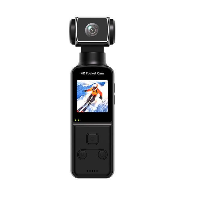 K1Sport High Definition 4K Action Camera with 180 Degree Rotate Wifi Transmission EIS 128GB Built-In Memory for Video Recording