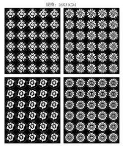 Stencil Riutilizzabili all'Ingrosso per <span class=keywords><strong>Tatuaggi</strong></span> Temporanei Floreali, per Produzione Artistica e Attività Partecipative - Product Image 2