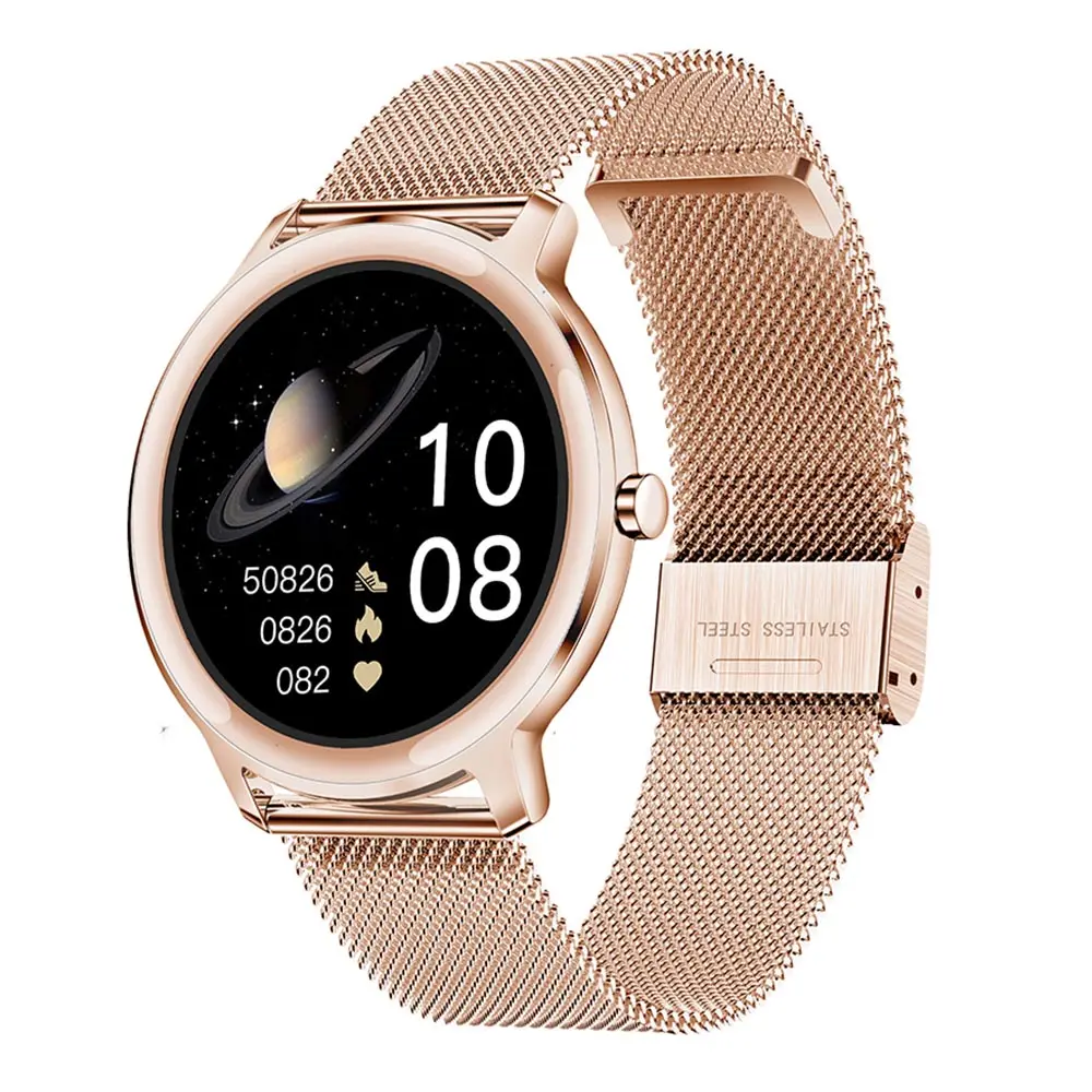 Luxury Wrist Call Smart Watch Women Heart Rate Blood Pressure Monitoring Watches Waterproof Ladies Smartwatch For Android IOS