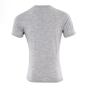 Camiseta de Manga Corta con Cuello Redondo para Hombre, Tejido de Punto Sólido con Serigrafía Anti UV, Lana Merino de 180 g/m², Informal - Product Image 2