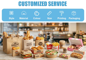 Caja de embalaje para donuts desechable al por mayor, impresión personalizada, caja de donuts de papel ecológica, contenedor para llevar para tienda de postres - Product Image 6