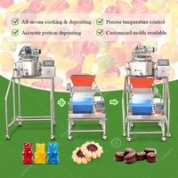 Machine de fabrication de bonbons gélifiés et de chocolat entièrement automatique de table, mini-déposeuse de bonbons gélifiés et de chocolat