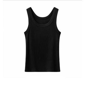 RUICHI Custom Women Crew Neck Ribbed Sleeveless Vest, 260GSM Thick Vertical Striped Slim Tank <strong>Top</strong> - Product Image 4