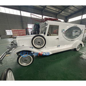 Nuova Carrozza Funebre Elettrica Classica Bianca 2024, Veicolo per Trasporto Feretri, <span class=keywords><strong>Auto</strong></span> Funebre Vintage Bianco Puro in Vendita - Product Image 4