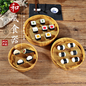 Espadas dobles y cesta de sushi estilo japonés, plato de sashimi con hielo seco, tazón de sushi, olla caliente, plato para servir barbacoa, fruta - Product Image 1