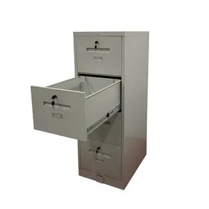 Archiviazione per ufficio all'ingrosso in fabbrica armadio classificatore verticale in acciaio metallico a 4 cassetti con chiusura individuale