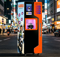 Máquina expendedora automática de limpieza en seco y desinfección a vapor para cascos de motocicleta dobles