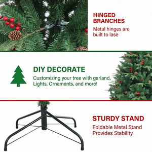 Árbol <span class=keywords><strong>de</strong></span> <span class=keywords><strong>Navidad</strong></span> Verde <span class=keywords><strong>de</strong></span> PVC Ultrafino <span class=keywords><strong>de</strong></span> 180 cm, Árbol <span class=keywords><strong>de</strong></span> <span class=keywords><strong>Navidad</strong></span> <span class=keywords><strong>de</strong></span> Esquina Ultrafino para Apartamento - Product Image 3