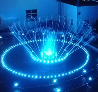 Fuente de Agua Profesional Pequeña de Lujo para Villa, Patio, Jardín, Fuente Musical con Agua Danzante para Exteriores