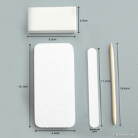 Fournitures de salon de manucure professionnel 4 pièces outils de soin des ongles Kit de toilettage bloc de pierre ponce jetable manucure pédicure ensemble pour les femmes