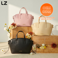 Sacs fourre-tout personnalisés LZ pour femmes, sac à main en cuir véritable, sac à bandoulière en cuir Nappa, sacs à main de grande capacité pour femmes