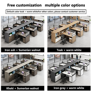 BGZ-38 Escritorio Mesa De Trabajo Modern <strong>Office</strong> <strong>Desk</strong> Furniture <strong>Office</strong> Furniture Staff <strong>Desk</strong> l Shaped <strong>Desk</strong> Table Work Table - Product Image 4