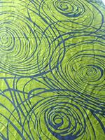 Tissu en velours brûlé mélangé de soie et de viscose