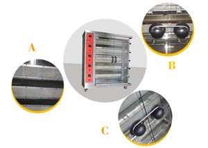 Nhà Hàng thiết bị nhà bếp gas gà Rotisserie Máy nướng 2 <span class=keywords><strong>3</strong></span> 4 5 6 que - Product Image 6
