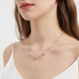 Collana girocollo da donna con perline di cristallo colorate può essere personalizzato con <span class=keywords><strong>nome</strong></span> di primo <span class=keywords><strong>nome</strong></span> collana di gioielli - Product Image 4