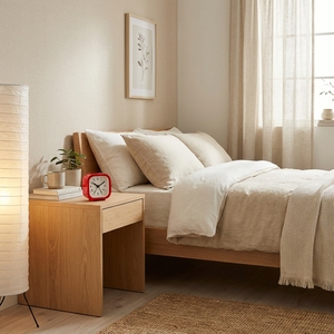 Simple Design Square Quartz Analog <strong>Clock</strong> with Beep Alarm &amp; Backlight, Needle Display #12450 - Product Image 6