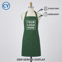 Tablier réglable de haute qualité avec logo personnalisé, résistant, pour femmes, hommes, artistes, salons de coiffure, baristas, cafés, boulangeries