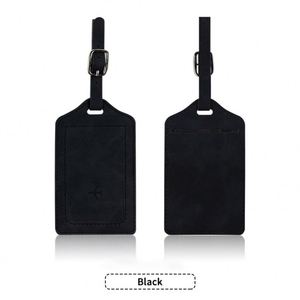 Hot Sell Wholesale Promotion Travel Gifts <b>Suitcase</b> <b>Tag</b> Customized Logo Pu Leather Luggage <b>Tags</b> - Product Image 4