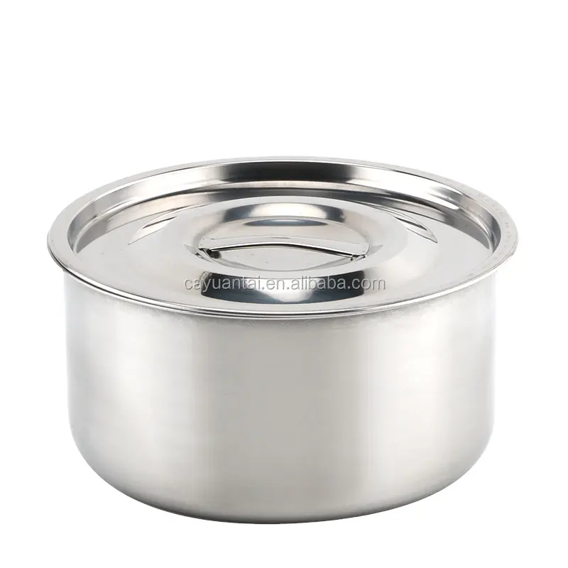Wholesale new products cheap 410 stainless steel cooking pot cookware set biryani cooking pot with lid