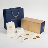 Boîte en carton rigide haut de gamme personnalisable avec logo, emballage en papier pour vin, avec insert en mousse EVA pour spiritueux sur mesure en gros