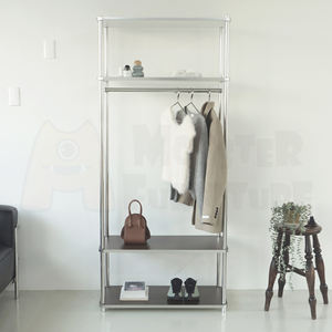 Porte-manteaux de la série UrbanSteel, design moderne et fin, design ouvert et aéré, gain de place, mobilier minimaliste pour l'entrée, le couloir, les vêtements - Product Image 5