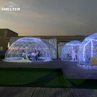 Dôme de jardin transparent, tentes dômes transparentes de 4-5-6 m de diamètre