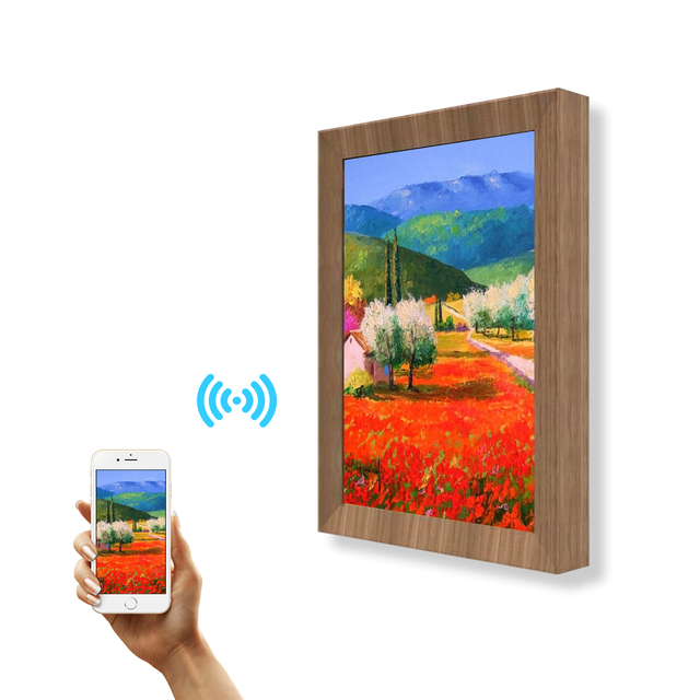 Digital Art Screen Smart Electronic NFT Picture Frame with Clock and Video Playback 4K Display