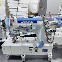 Machine à coudre interlock à grande vitesse à lit plat sans entraînement direct WD-500-01CB