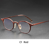 Nuevo Diseño de Gafas Ópticas de Titanio de Lujo con Armazón Completo, Hechas a Mano, Estilo Japonés, Patrón Geométrico de Alta Calidad, Ligeras