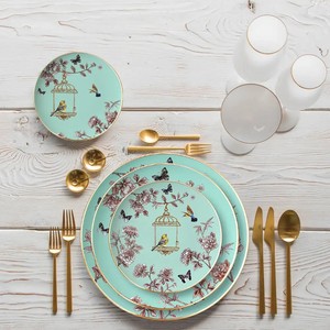 Vajilla de Porcelana Fina de Shanxi con Diseño de Pájaros de Jaula, Tradición China, Platos para Bodas, Personalización Floral, Juegos de Vajilla - Product Image 4