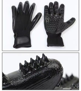 Manoplas removedoras de pelo para mascotas a precio de fábrica para desheding suave, baño y masaje para gatos, perros, caballos, guantes para el cuidado de mascotas - Product Image 5