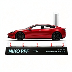 ฟิล์ม NIKO รับประกัน 10 ปี ฟิล์ม PPF ป้องกันสีรถยนต์ ฟิล์มซ่อมแซมตัวเองได้ ป้องกันรอยขีดข่วน ฟิล์ม TPH PPF ฟิล์มใสเคลือบเงาสำหรับตัวถังรถยนต์ - Product Image 1