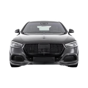 Pour Mercedes-Benz W223 Maybach amélioré avec kit carrosserie en fibre de carbone, pare-chocs avant, prise d'air et diffuseur. - Product Image 1