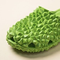 Chaussons unisexe en EVA souple, style influenceur vietnamien d'Asie du Sud-Est, avec bandeau en forme de durian et pampilles