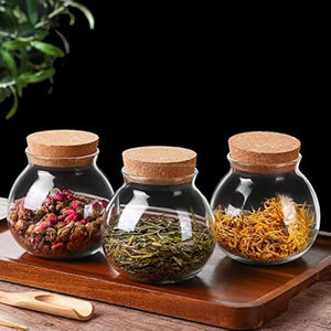 <span class=keywords><strong>Barattolo</strong></span> di vetro ermetico con coperchio <span class=keywords><strong>in</strong></span> sughero per la conservazione e la conservazione di caffè spezia <span class=keywords><strong>fagioli</strong></span> zucchero farmacista per la cucina - Product Image 1